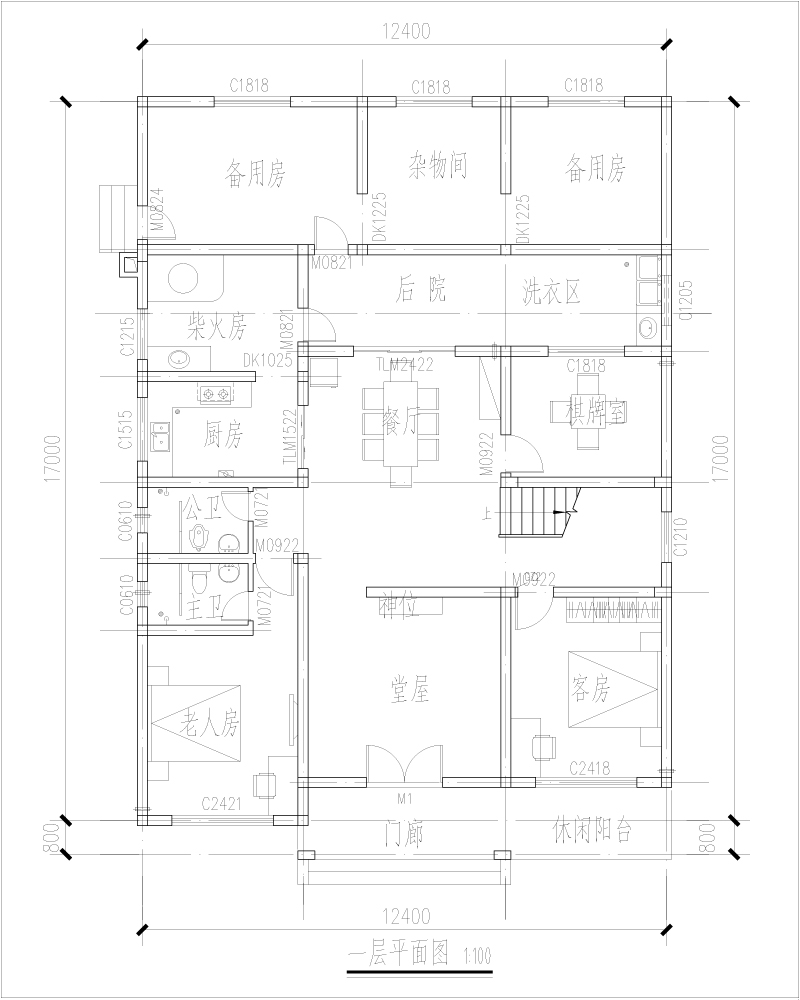 現(xiàn)代簡約風(fēng)格別墅設(shè)計(jì)戶型圖
