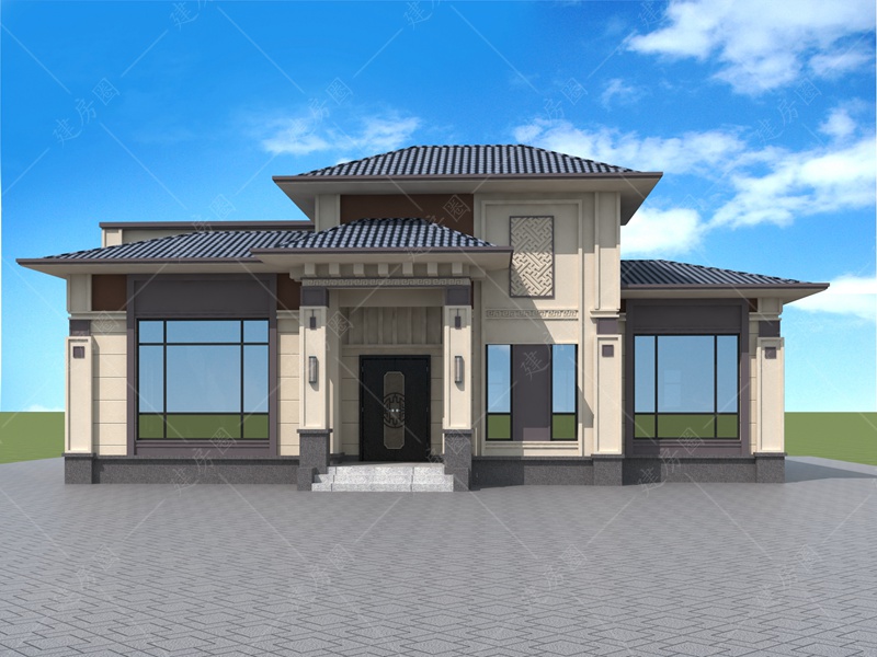 自建房設(shè)計(jì)圖一層半效果圖