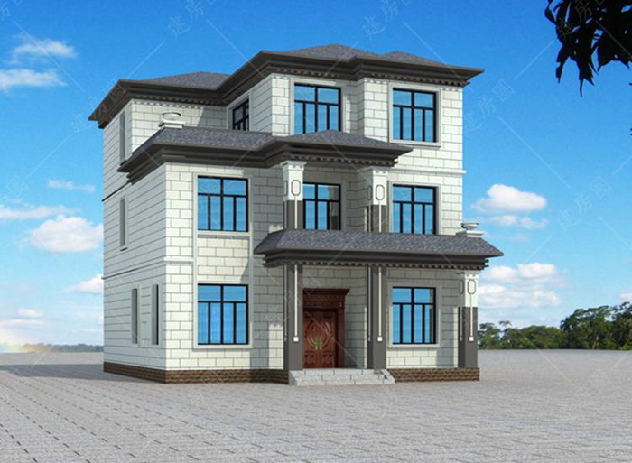 10x12米農(nóng)村自建別墅設(shè)計(jì)，造型美觀，功能適用