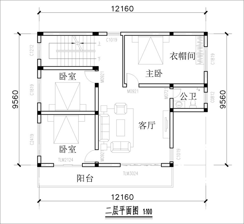 農(nóng)村三層別墅設(shè)計平面圖