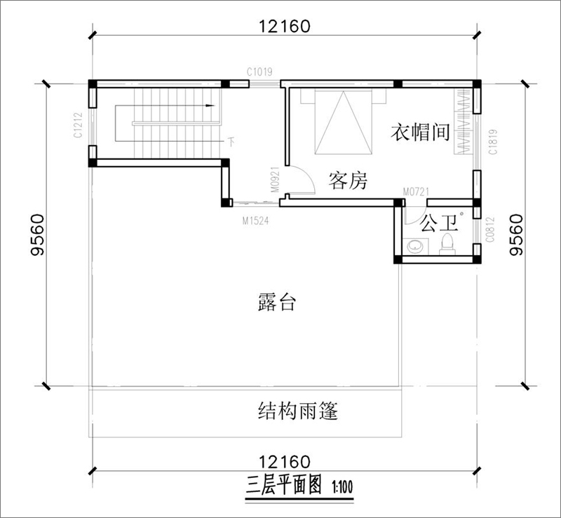 農(nóng)村現(xiàn)代別墅設(shè)計戶型圖