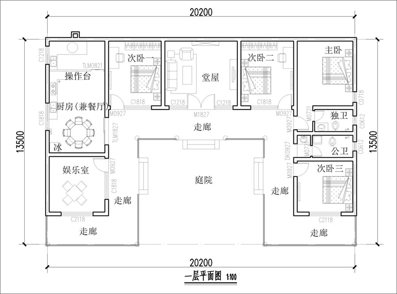 四和院平面圖設(shè)計(jì)