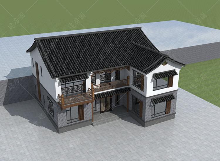  農(nóng)村二層中式建房設(shè)計圖紙，村里房屋這樣建就對了