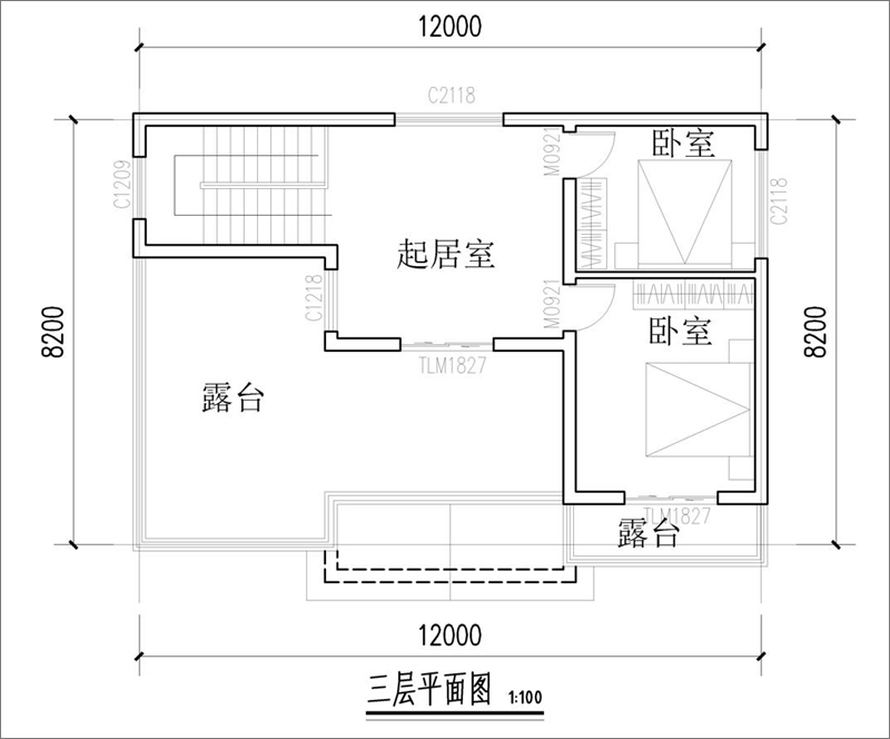 三層別墅設(shè)計圖紙