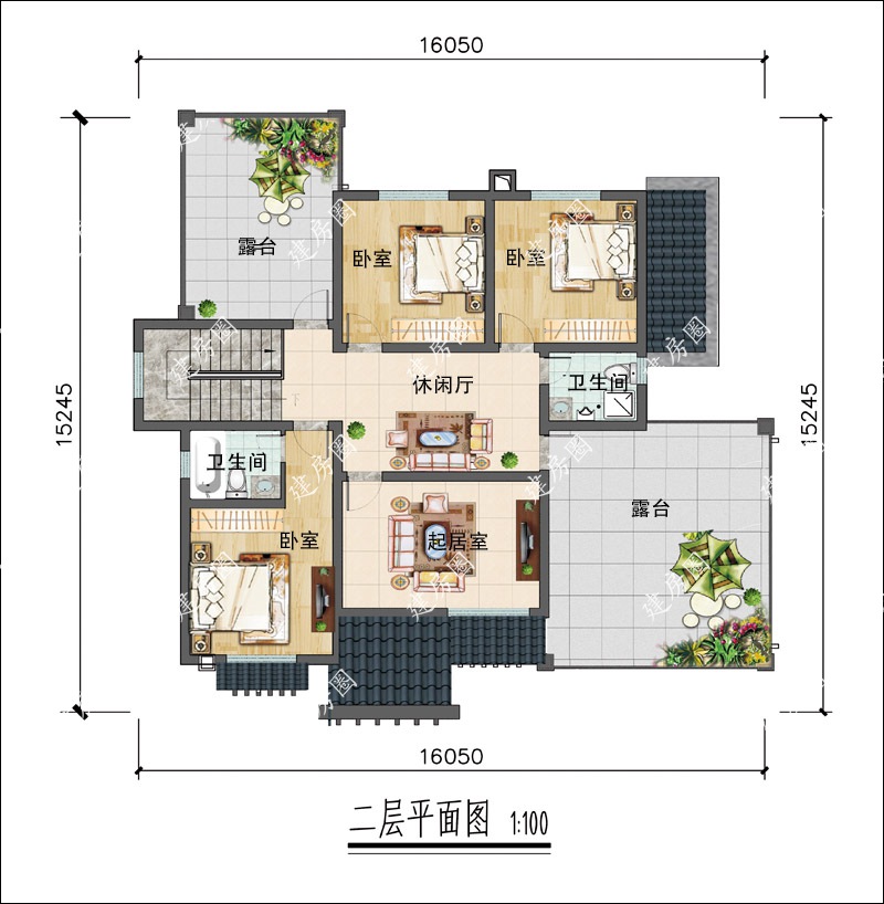 坐西朝東農村自建房戶型圖