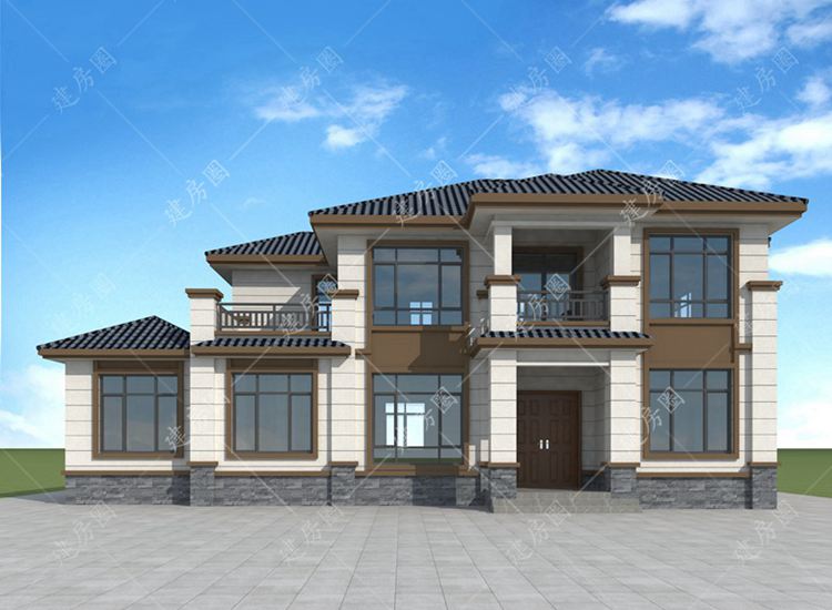 18x10米農(nóng)村二層自建房設(shè)計圖紙，帶個偏房設(shè)計