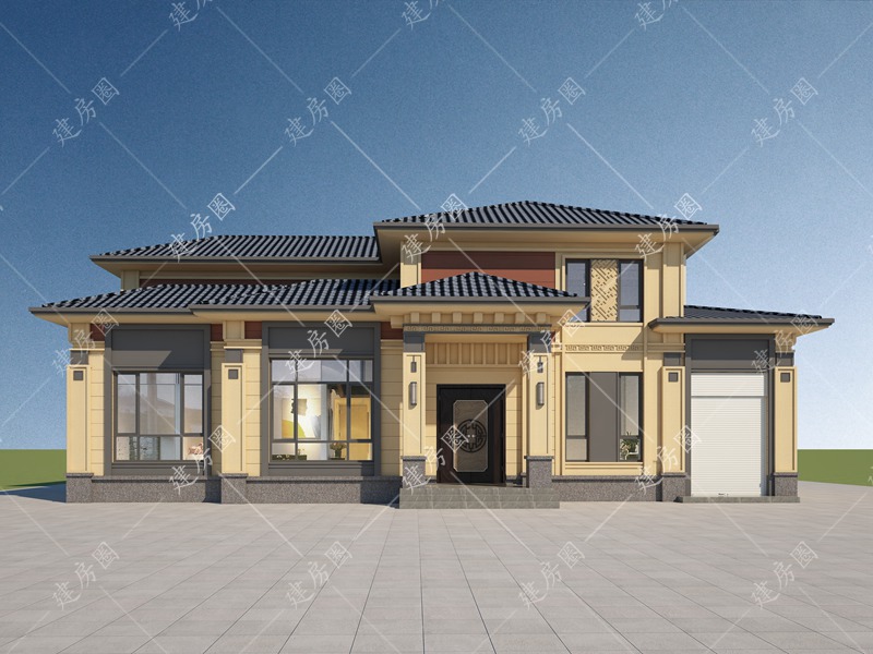 農村自建房二層別墅效果圖