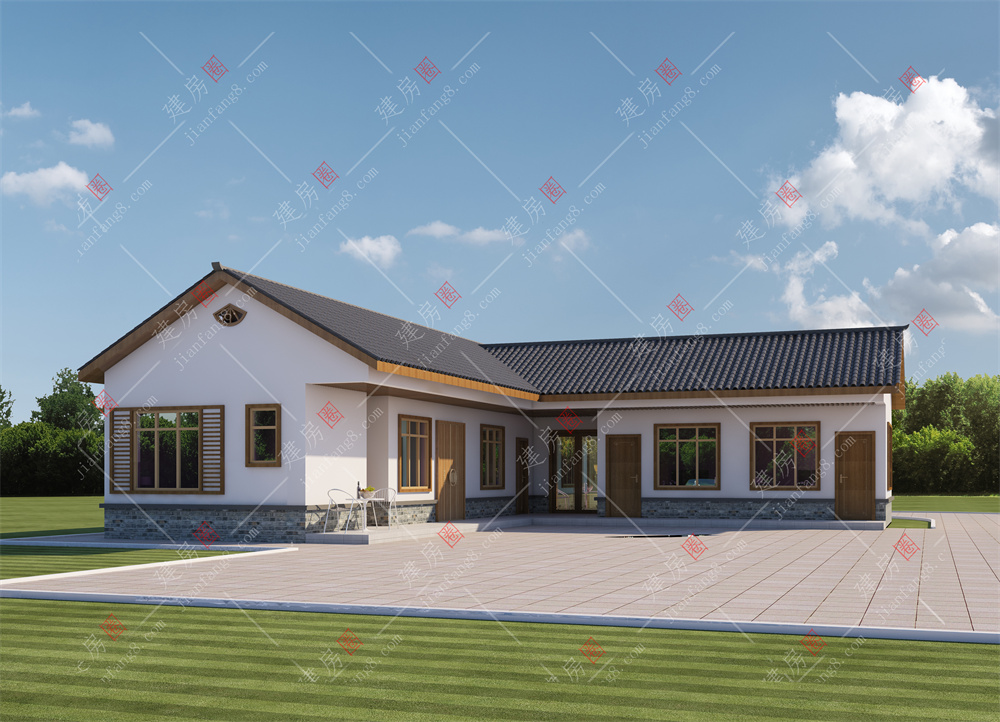 遂寧自建房設(shè)計(jì)公司-王姐返鄉(xiāng)為父母建一層小別墅，外觀清新典雅脫俗